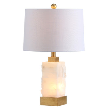 Eloise 23" Alabaster/Metal LED Table Lamp - JONATHAN Y